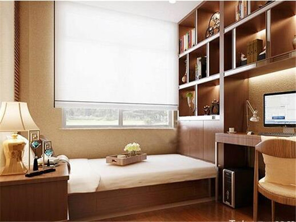 榻榻米書房效果圖 臥室書房二合一-裝潢設計不求人-家具室內裝潢資訊網