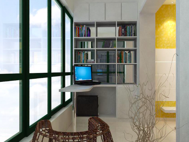 臥室陽臺改造書房很美好，但朝南陽臺卻不適合！-裝潢設計不求人-家具室內裝潢資訊網