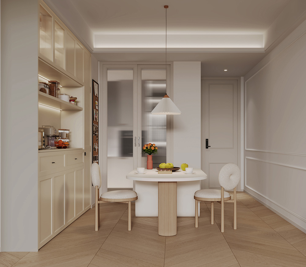 索菲亚卡纳系列|90㎡三房奶油风,让您入住甜蜜舒适美家!